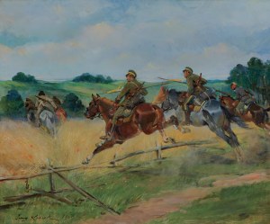 Jerzy Kossak, POGOÑ UŁANÓW ZA KOZAKAMI, 1921