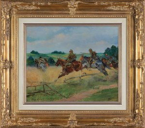 Jerzy Kossak, POGOÑ UŁANÓW ZA KOZAKAMI, 1921