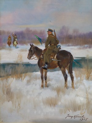 Jerzy Kossak, Lancer on the View, 1935