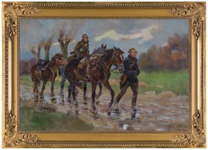 Jerzy Kossak, ULLANS ON THE ROAD, 1930