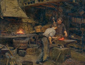 Marie-François Firmin Girard, AT WORK IN THE FORGE