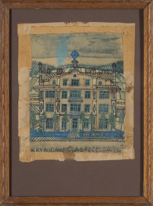 Nikifor Krynicki, WILLA IN KRYNICA, 1940s.