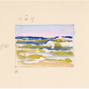 Soter August JAXA-MAŁACHOWSKI (1867-1952), Wzbórzone morze, 1939