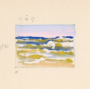 Soter August JAXA-MAŁACHOWSKI (1867-1952), Wzburzone morze, 1939