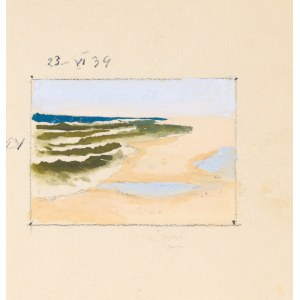 Soter August JAXA-MAŁACHOWSKI (1867-1952), Brzeg morski, 1939