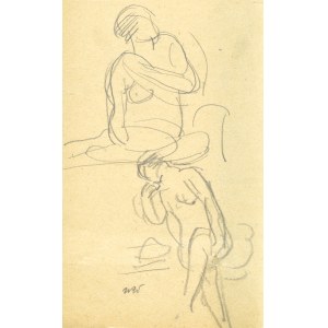 Wojciech WEISS (1875-1950), Akt kobiety w dwóch ujęciach