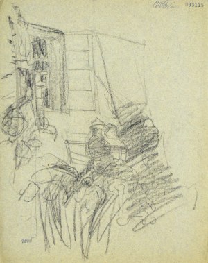 Wojciech WEISS (1875-1950), The artist's parents in front of their home in Kalwaria