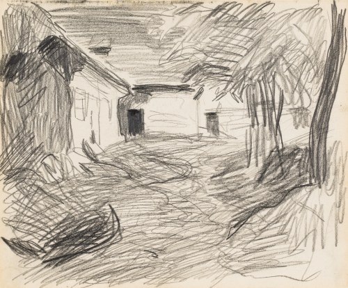 Stanisław KAMOCKI (1875-1944), Wiejskie domostwo, lato 1903