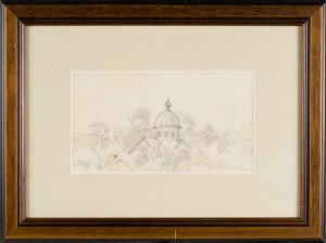 Tadeusz RYBKOWSKI (1848-1926), Landscape with a Dome, 1921