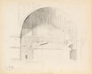 Eugene ZAK (1887-1926), Niche with tombstone, 1904