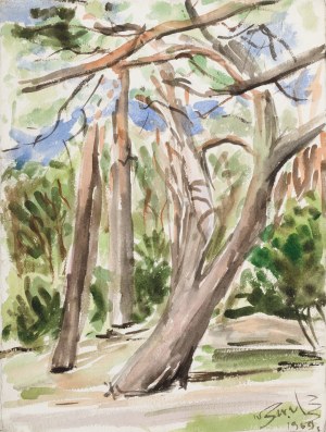 Wladyslaw SERAFIN (1905-1988), Trees in the Park, 1969