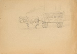 Ludwik MACIĄG (1920-2007), Horse and cart