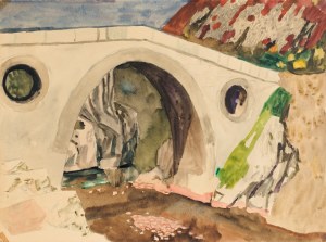Ludwik MACIĄG (1920-2007), Landscape with a Bridge