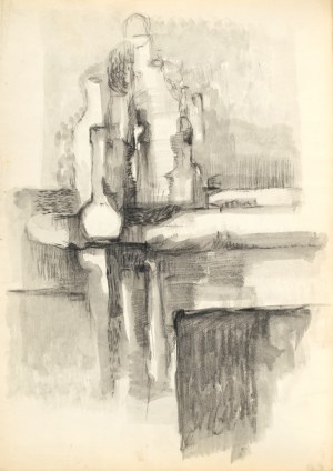 Zdzislaw STANEK (1925-1996), Still life lightings on a table