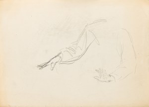 Konrad SRZEDNICKI (1894-1993), Sketch of a man's hands during a speech