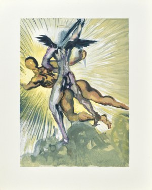 Salvador DALI (1904-1989), La Divine Comédie - Le Purgatoire (Purgatory) - Chant VIII, 1963.