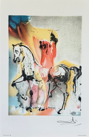 Salvador Dalí (1904 -1989), Le Cheval Chretien Christian Horse From the series: Les Chevaux de Dali (Dalinian Horses), 1983.