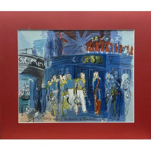 Raoul DUFY (1877 - 1953), Powitanie księcia Joinville na pokładzie angielskiej fregaty Britanica,1965