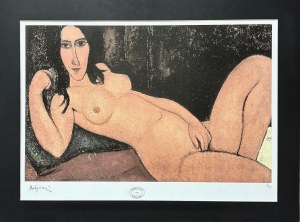 Amedeo MODIGLIANI (1884 - 1920), Nude reclining (Lying nude - 1918).