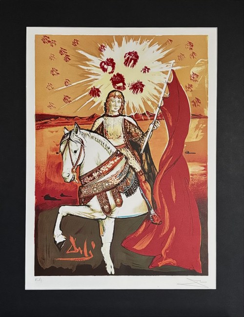 Salvador Dalí (1904 - 1989), CABALLERO DE OROS, Seria Karty Tarota