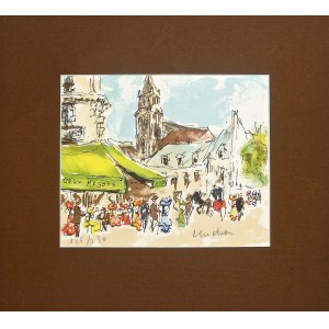 Urbain Huchet (1930 - 2014, Paris, Café Les Deux Magots, 1977