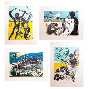 Salvador Dali (1904 - 1989), Peace in Vietnam Suite, 1973. Zestaw 4 litografii.
