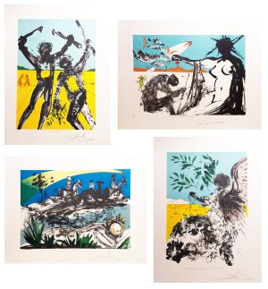 Salvador Dali (1904 - 1989), Peace in Vietnam Suite, 1973. set of 4 lithographs.