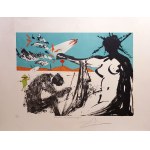 Salvador Dali (1904 - 1989), Peace in Vietnam Suite, 1973. Zestaw 4 litografii.