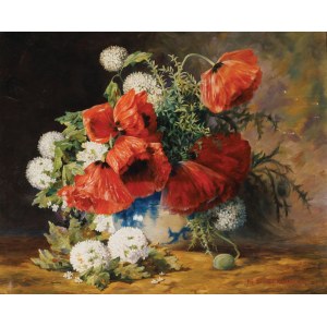 Max Theodor Streckenbach, KWIATY MAKU W PORCELANOWYM WAZONIE