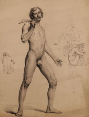 Charles MILLER, STUDY OF AN ACT WITH A TASK, ca. 1855