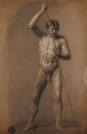 Charles MILLER, STUDY OF AN ACT WITH A LIBER, ca. 1855