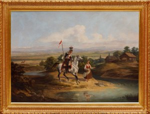 January SUCHODOLSKI, ULLAN OF THE 15th PUŁK OF THE WARSAW PRINCESS (ULLAN AND GIRL), ca. 1840