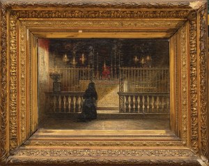 BURGER, WOMAN AT THE Altar, ca. 1870