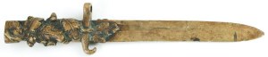 PAPER KNIFE IN THE FORM OF A BAGNET, Poland, Warsaw, Jan Witke, ca. 1930.