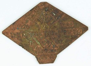 PLAQUE, MOTORCYCLE HOLIDAY OF POLAND, 1946