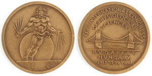 Medal, XXVII INTERNATIONAL CONGRESS OF PHYSICAL SCIENCES, Budapest, 1980.