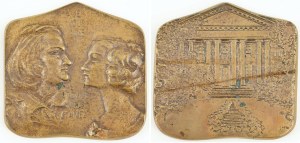 MEDAL, HONORE BALZAC AND EWELINA HANSKA, 1977