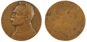 Medal, JÓZEF PIŁSUDSKI, 10th ANNIVERSARY OF THE RETIREMENT OF ARMS, 1930