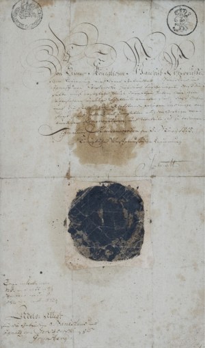 ACT OF CONFIRMATION OF THE LEGACY, Kwidzyn, (Prussia), 1805