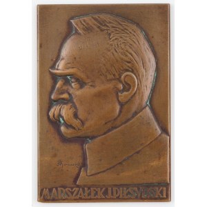 PLAKIETA, MARSZAŁEK JÓZEF PIŁSUDSKI, Mennica Państwowa, 1926
