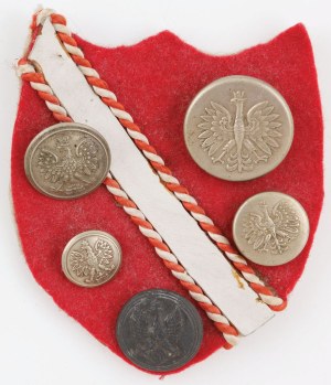 FIVE UNIFORM BUTTONS, IIRP