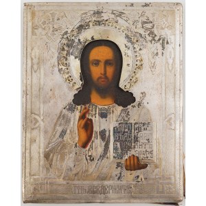 IKONA, CHRYSTUS PANTOKRATOR, Aleksandr Aleksiejew Muchin, 1880