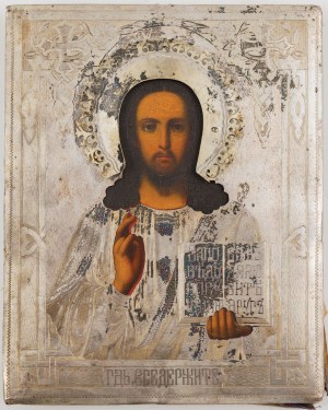 IKON, CHRIST PANTOKRATOR, Aleksandr Alekseev Mukhin, 1880