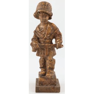 Jerzy JARNUSZKIEWICZ, MAŁY POWSTANIEC, proj 1946, odlew ok. 1960