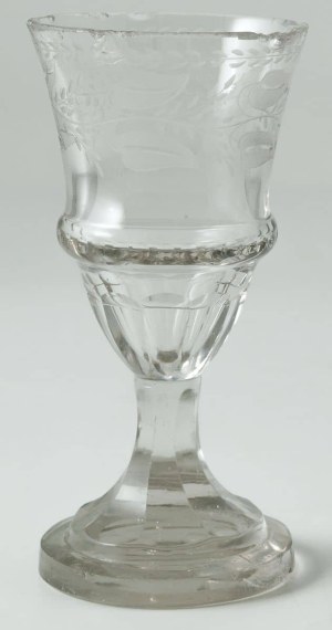 WINE GLASS, 19th century.