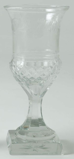 WINE GLASS, 19th century.