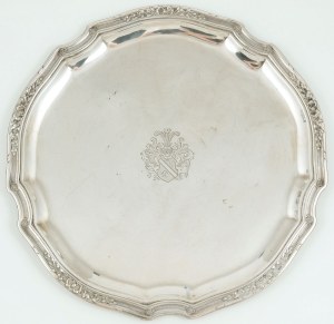 TRAY WITH THE HERB OF THE SLACHER, Germany, Berlin, Gustav Memmert, ca. 1900.