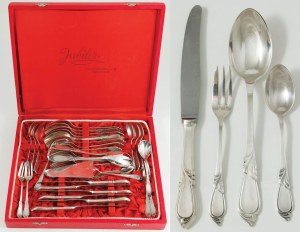 Rhapsody pattern cutlery set, Poland, Warsaw, Hefra, ca. 1980.