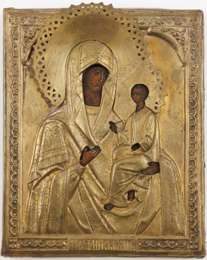 IKON, MOTHER OF GOD OF TYCHVIN, Russia, 2nd half of the 19th century.