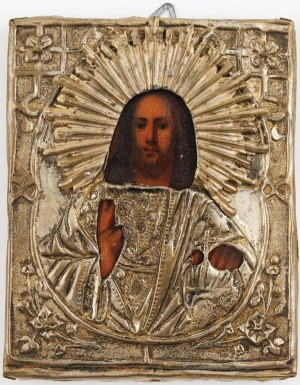 IKON, CHRISTUS PANTOKRATOR, Russia, 2nd half of the 19th century.